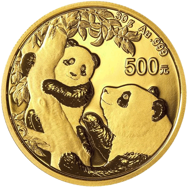 Panda 2021 30 gram gouden munt