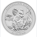 Koala 2017 1 kilogram zilveren munt 