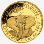 Somalische Olifant 2021 1 troy ounce gouden munt