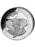 Somalische Olifant 2021 1 kilogram zilveren munt 
