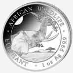 Somalische Olifant 2023 1 troy ounce zilveren munt