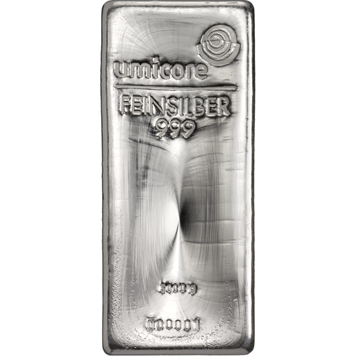 Umicore 10 kilogram silver bar