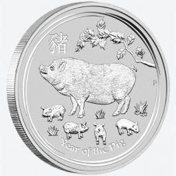 Lunar 2019 1 kilogram zilveren munt